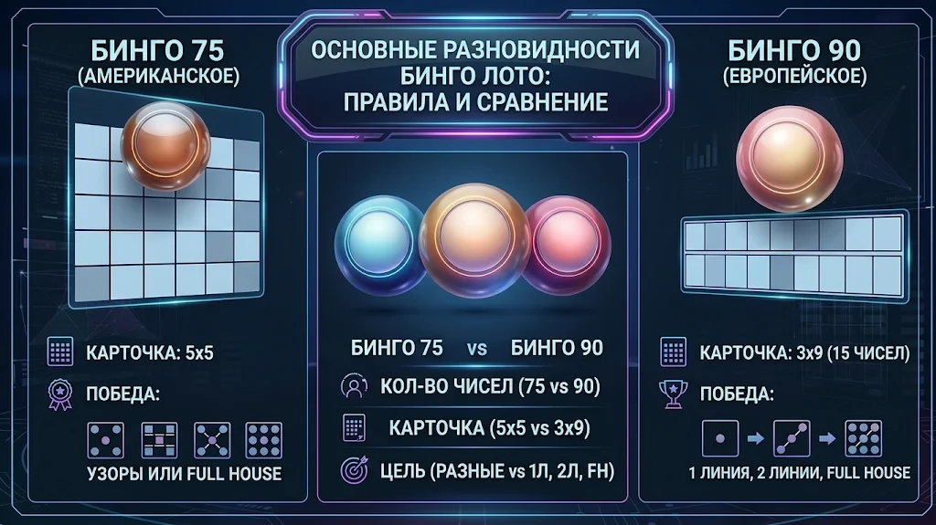 Правила игры в Бинго 75 и Бинго 90 для онлайн лотереи в Узбекистане